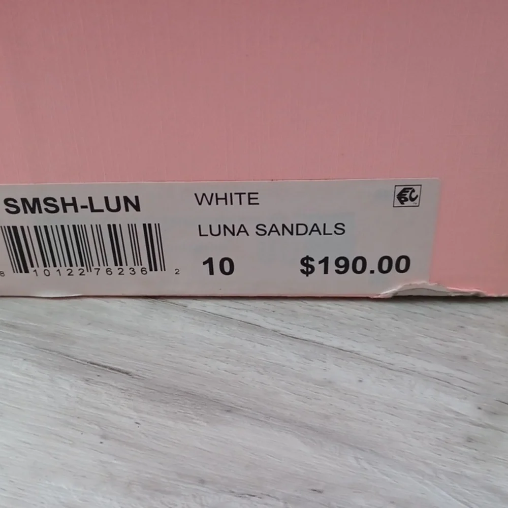 SMASH Shoes Women's Luna Two-Strap Slide Espadrille Wedge Sandals NIB